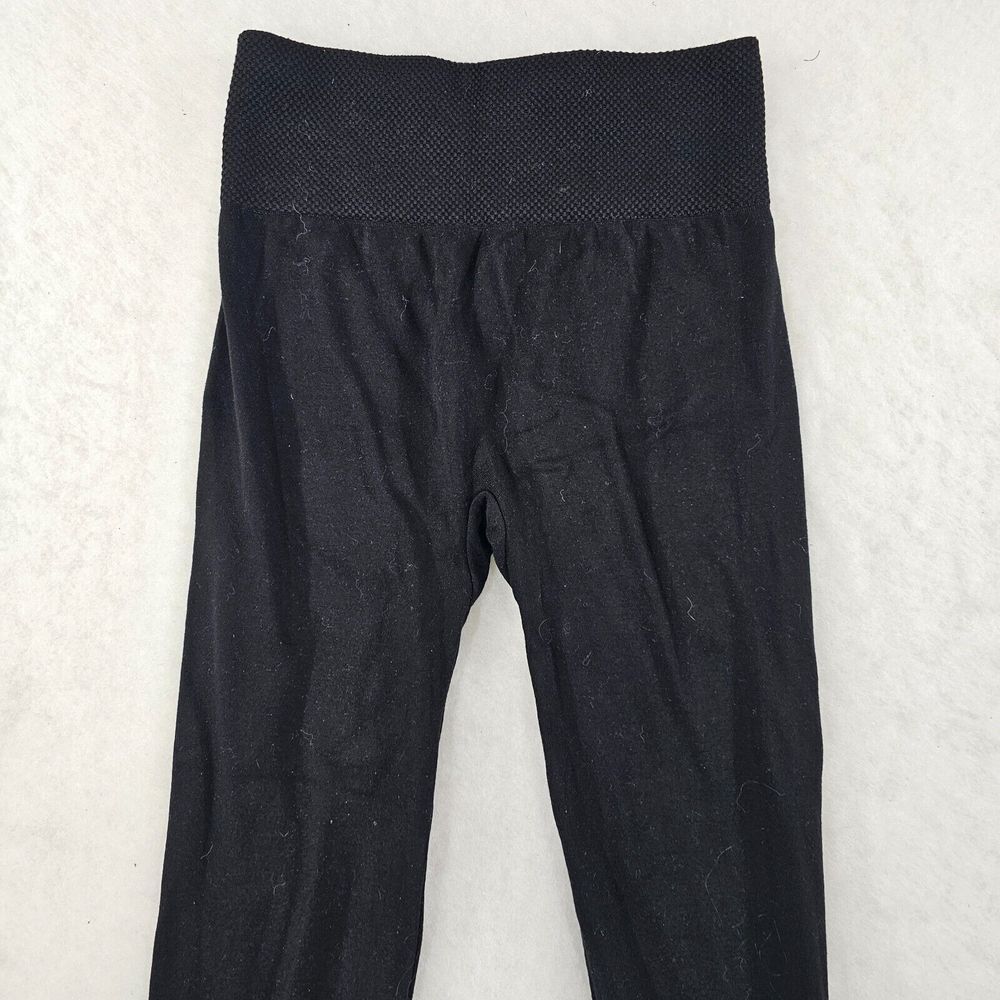 One 5 One Womens Leggings High Waisted Fleece Lined Pull On‎ Stretch Black L/XL - Picture 4 of 9